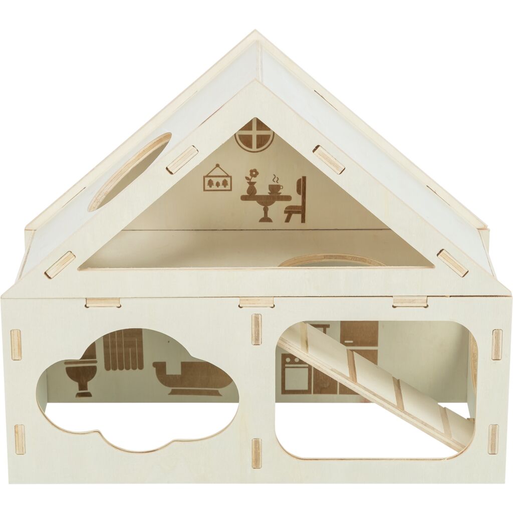 Watchbox Haus mit Dach, 2 Etagen