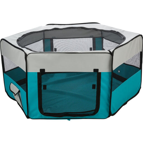 Freilauf mit Netz/Boden, Meerschwein., Polyester