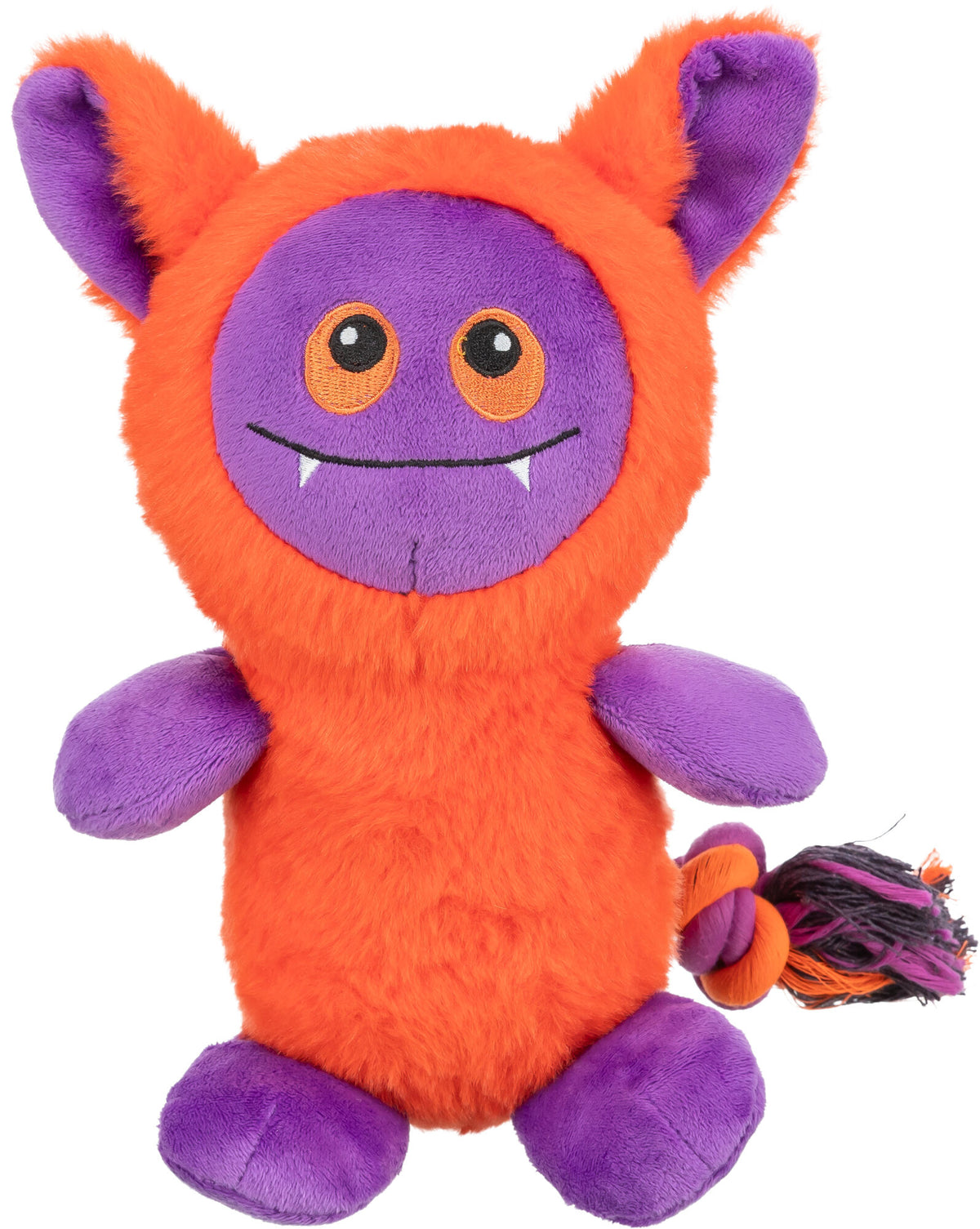 Trixie Monster mit Seil, Halloween, 26 cm, orange/lila