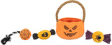 Trixie Halloween Kürbis Korb mit Seil, 25 cm, orange