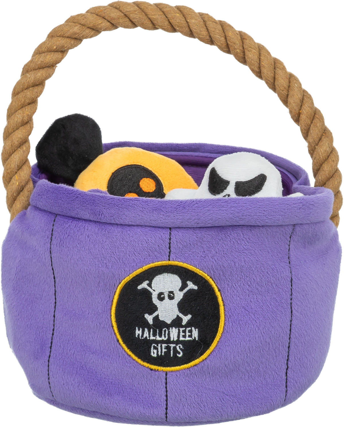 Trixie Halloween Korb mit Seil, 25 cm, lila