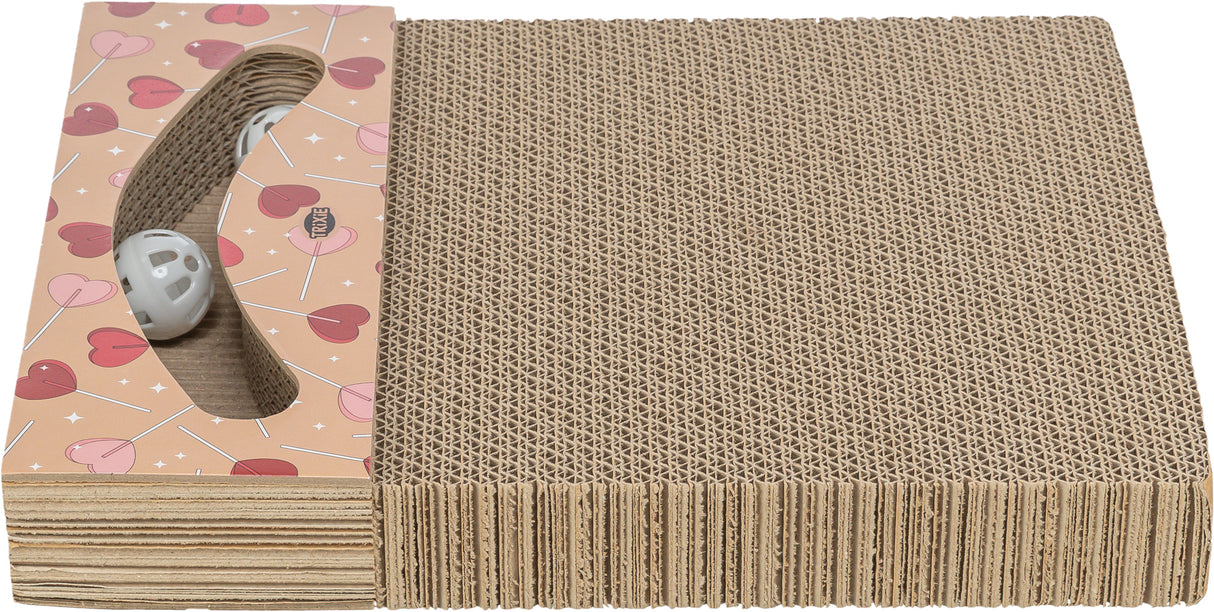 Kratzpappe, eckig, 38 × 5 × 30 cm