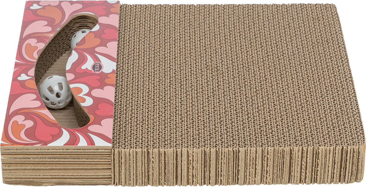 Kratzpappe, eckig, 38 × 5 × 30 cm