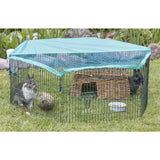 natura Jungtiergehege m.Netz, Metall, pulverbesch.