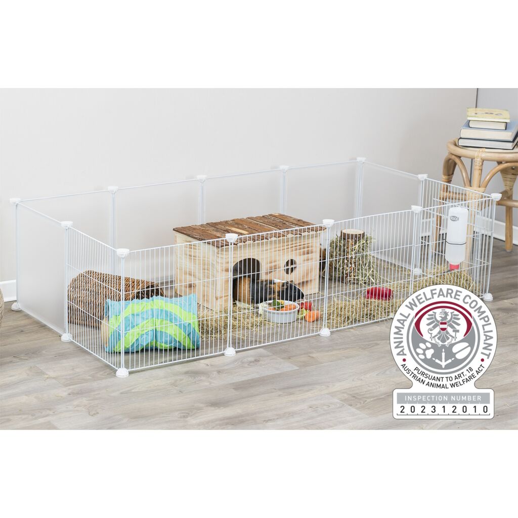 Indoor Freilaufgehege, Metall/Kunststoff