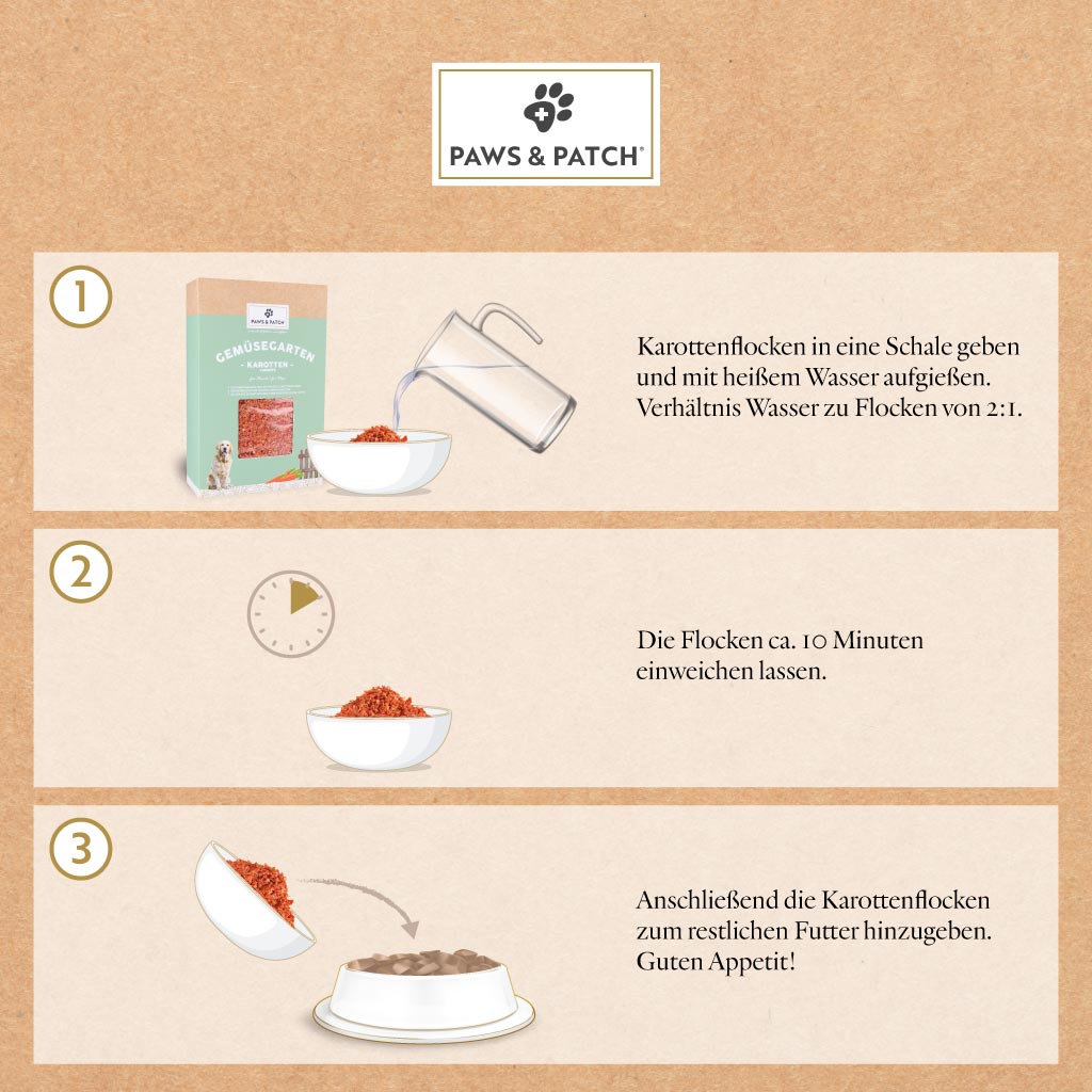 Paws & Patch KAROTTENFLOCKEN für Hunde