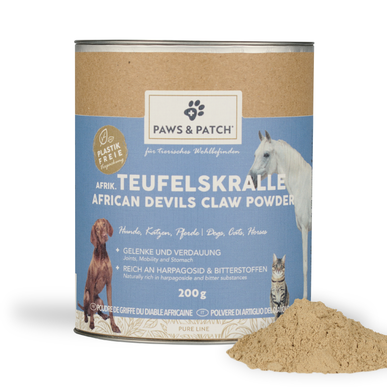 Paws & Patch AFRIKANISCHE TEUFELSKRALLEN Pulver für Hunde, Katzen & Pferde
