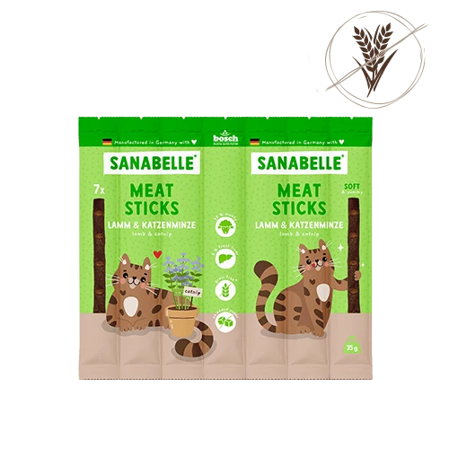 Sanabelle Meat Sticks Lamm & Katzenminze