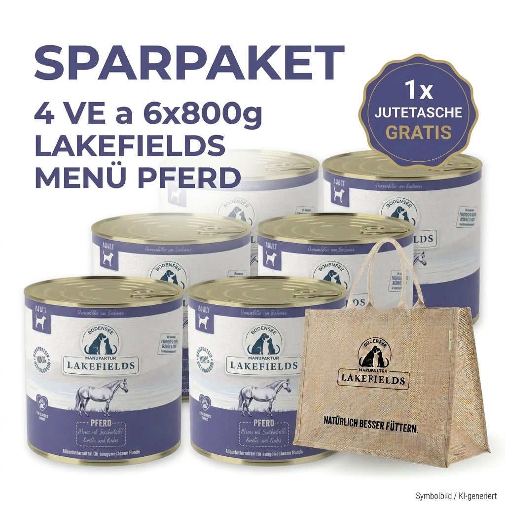 Sparpaket Lakefields Pferd Gratis Jutetasche