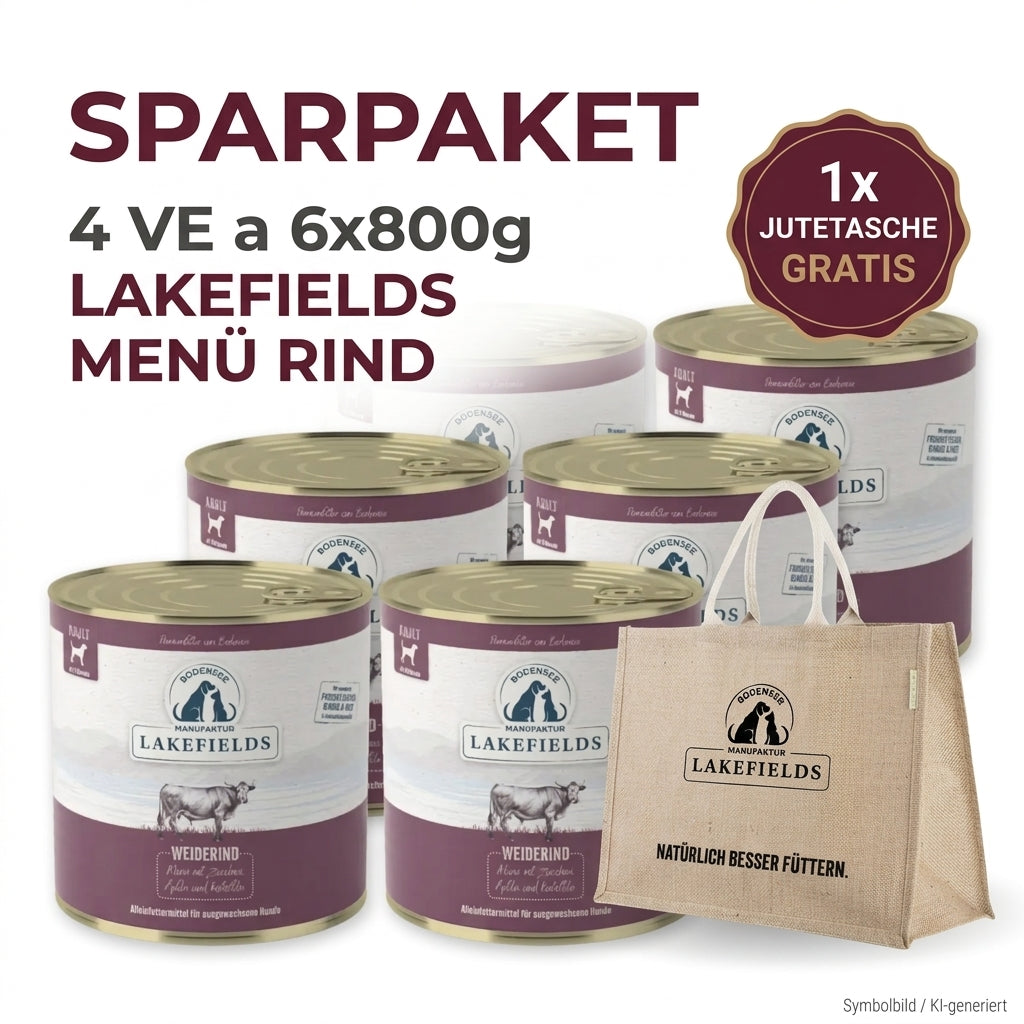 Sparpaket Lakefields Rind Gratis Jutetasche