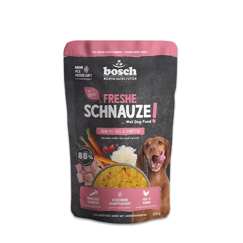 Freshe Schnauze Huhn mit Reis & Karotten