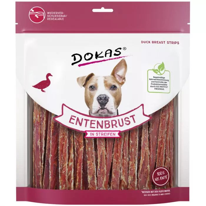 Dokas Dog Snack Entenbrust in Streifen 500g