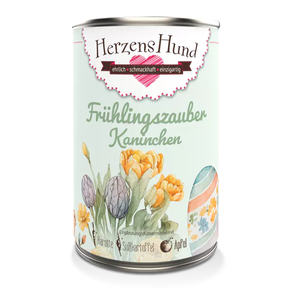 Herzenshund Frühlingszauber - Kaninchen mit Bio-Karotte