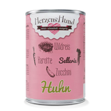 Herzenshund Huhn mit Wildreis