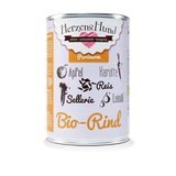 Herzenshund Bio-Rind mit Apfel - purinarm