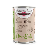 Herzenshund Bio-Ente mit Bio Gemüse