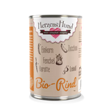 Herzenshund Bio-Rind mit Bio-Gemüse