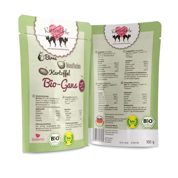 Katzenliebe Bio-Gans mit Bio-Kartoffel