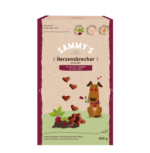 Bosch Sammy´s  Herzensbrecher mit Rote Bete & Löwenzahn