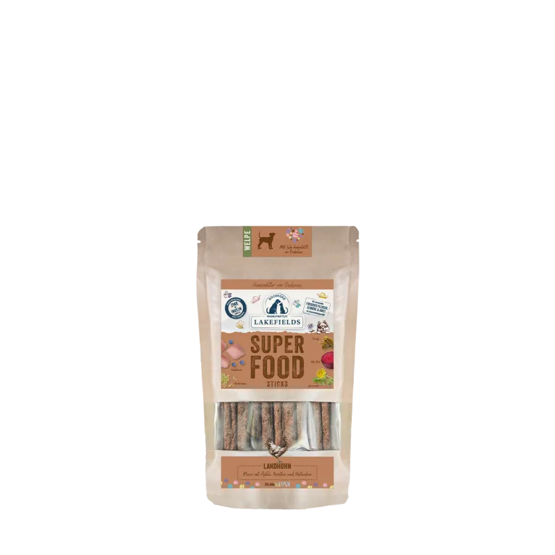 Lakefields Superfood Sticks Huhn für Welpen