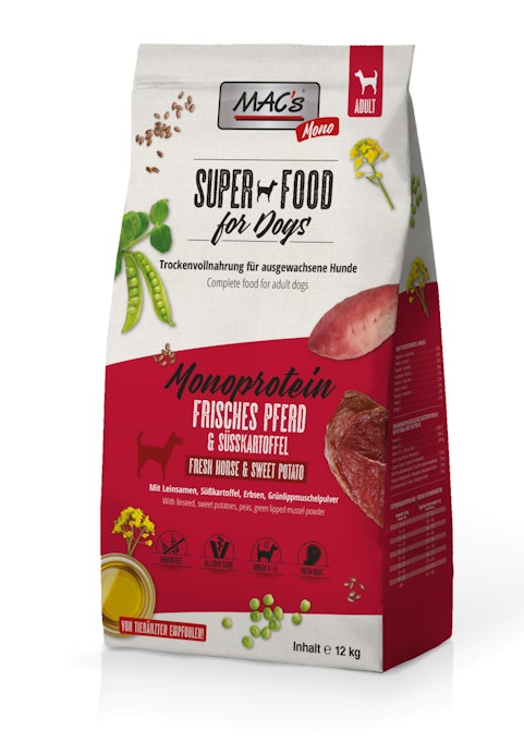 MAC's Dog Mono Adut Trockenfutter Pferd 12 kg
