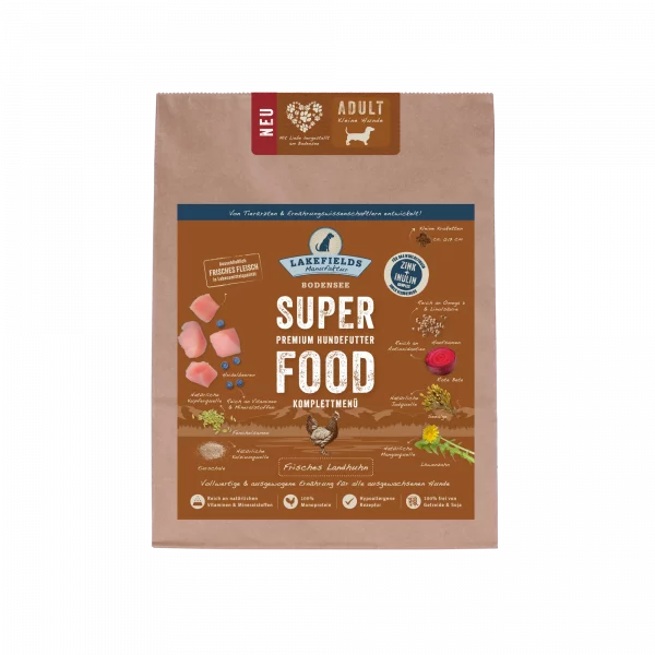 Lakefields Superfood Huhn für kleine Hunde