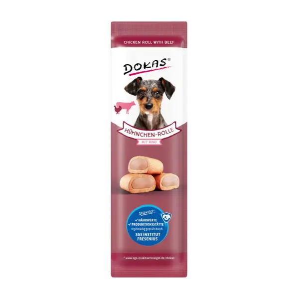 Dokas Hühnchen-Rolle mit Rind 10 g