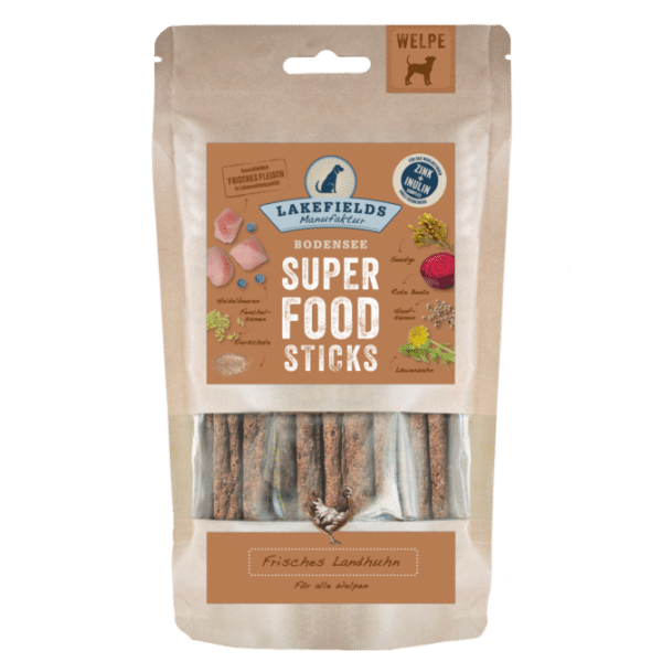 Lakefields Superfood Sticks Huhn für Welpen