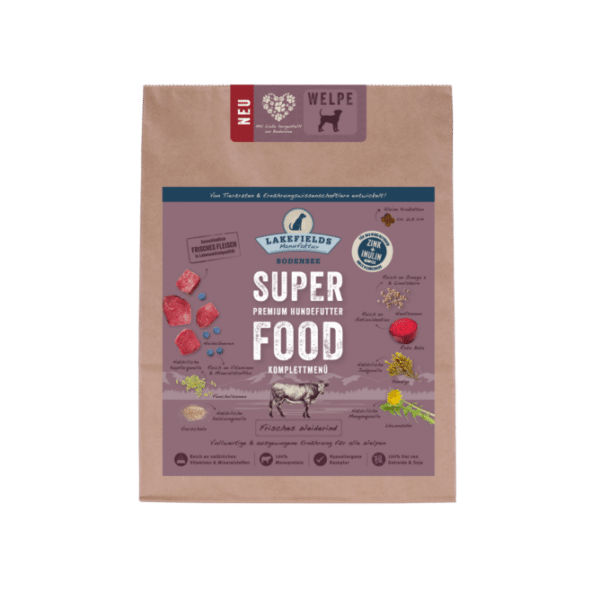 Lakefields SUPERFOOD Rind für Welpen