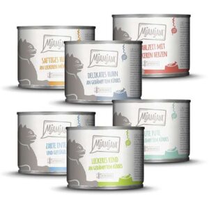 MjAMjAM - leckere Mahlzeiten Mixpaket III für deine Katze 6x200g