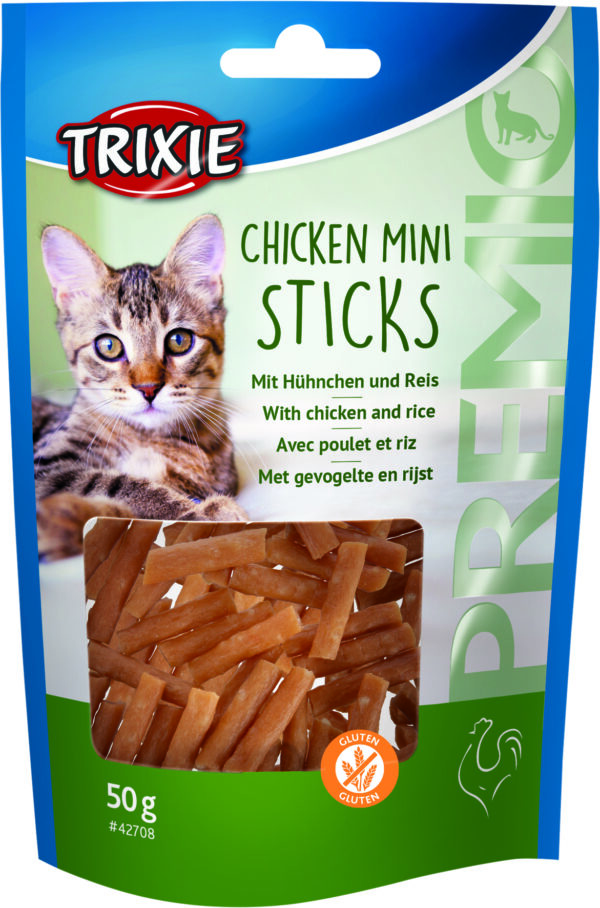 Trixie Premio Mini Sticks, Hühnchen Reis 50 g