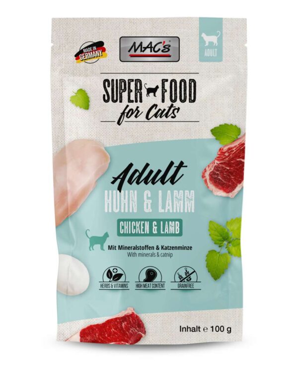 MACs Cat Pouchpack Huhn & Lamm 100g