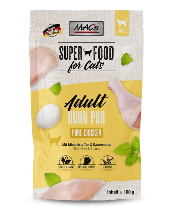 MACs Cat Pouchpack Huhn Pur 100g