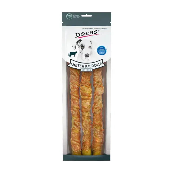 Dokas 1 Meter Kaurolle mit Huhn 315 g 09/25