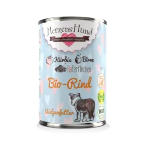 Herzenshund Bio-Rind mit Bio-Kürbis - Welpe