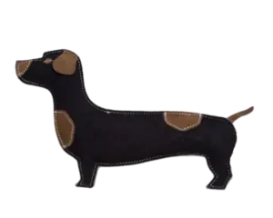 Lakefields Lederspielzeug-Dackel-Hund